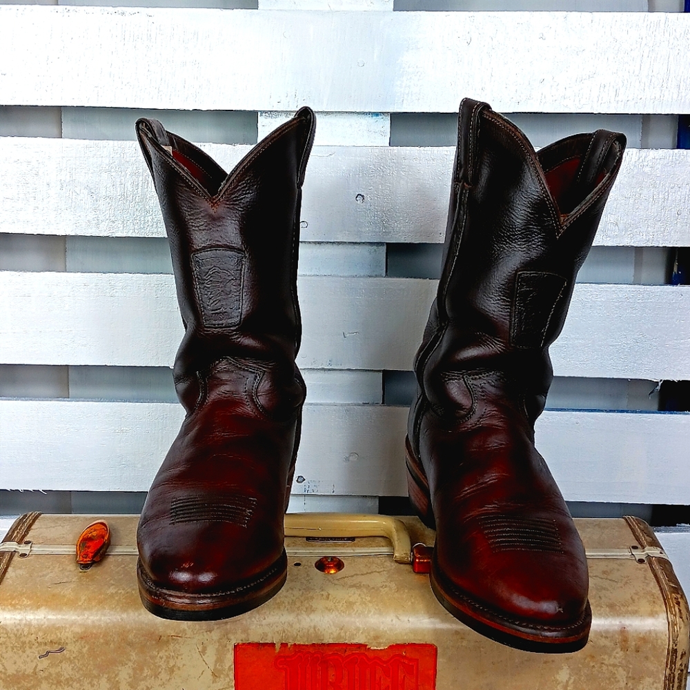 Vintage Chippewa Western Boots Made in USA 9 1/2EE, Wide